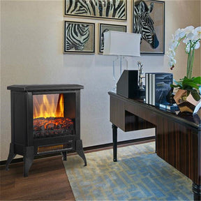 ZOKOP 14Inch Freestanding Electric Fireplace Heater Stove Black