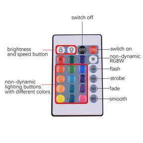 REDCOLOURFUL 10m 300leds RGB Strip Light 24 keys WIFI Controller