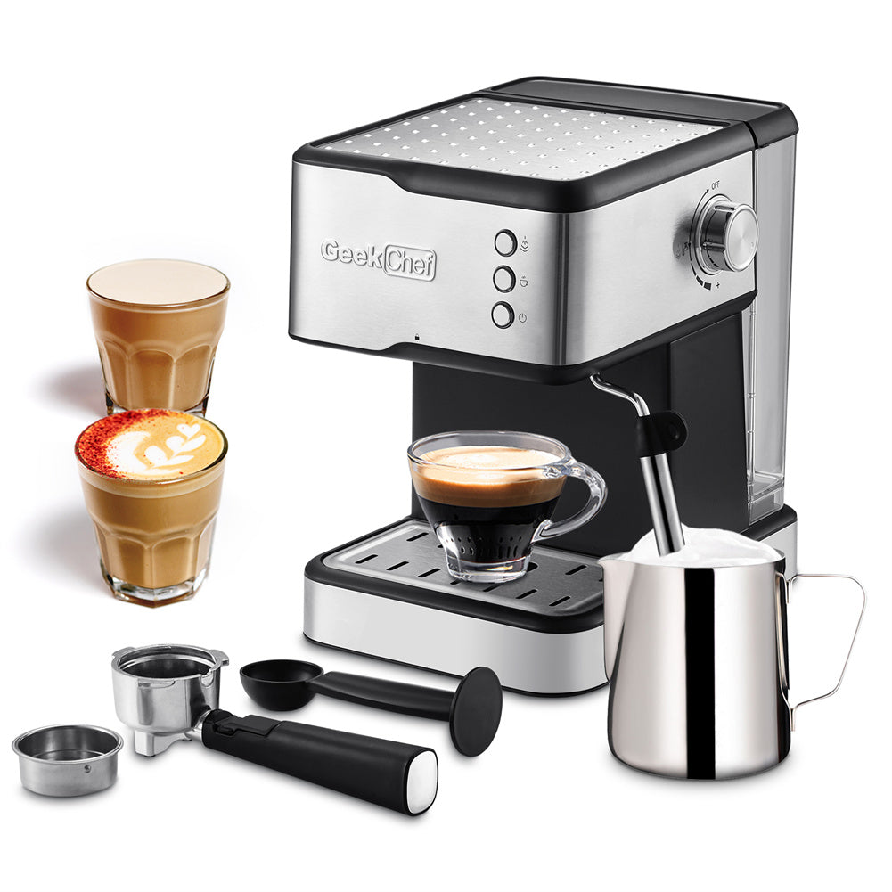 GEEK CHEF 1.5L Espresso Machine Coffee Maker