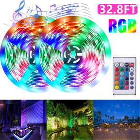 REDCOLOURFUL 10m 300leds RGB Strip Light 24 keys WIFI Controller