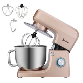 ZOKOP 7.5QT Stand Mixer 6 Speeds Electric Food Mixers Champagne