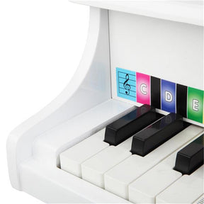 YIWA Children 30-key Wooden Piano with Music Stand 49*50.5*48.5cm White